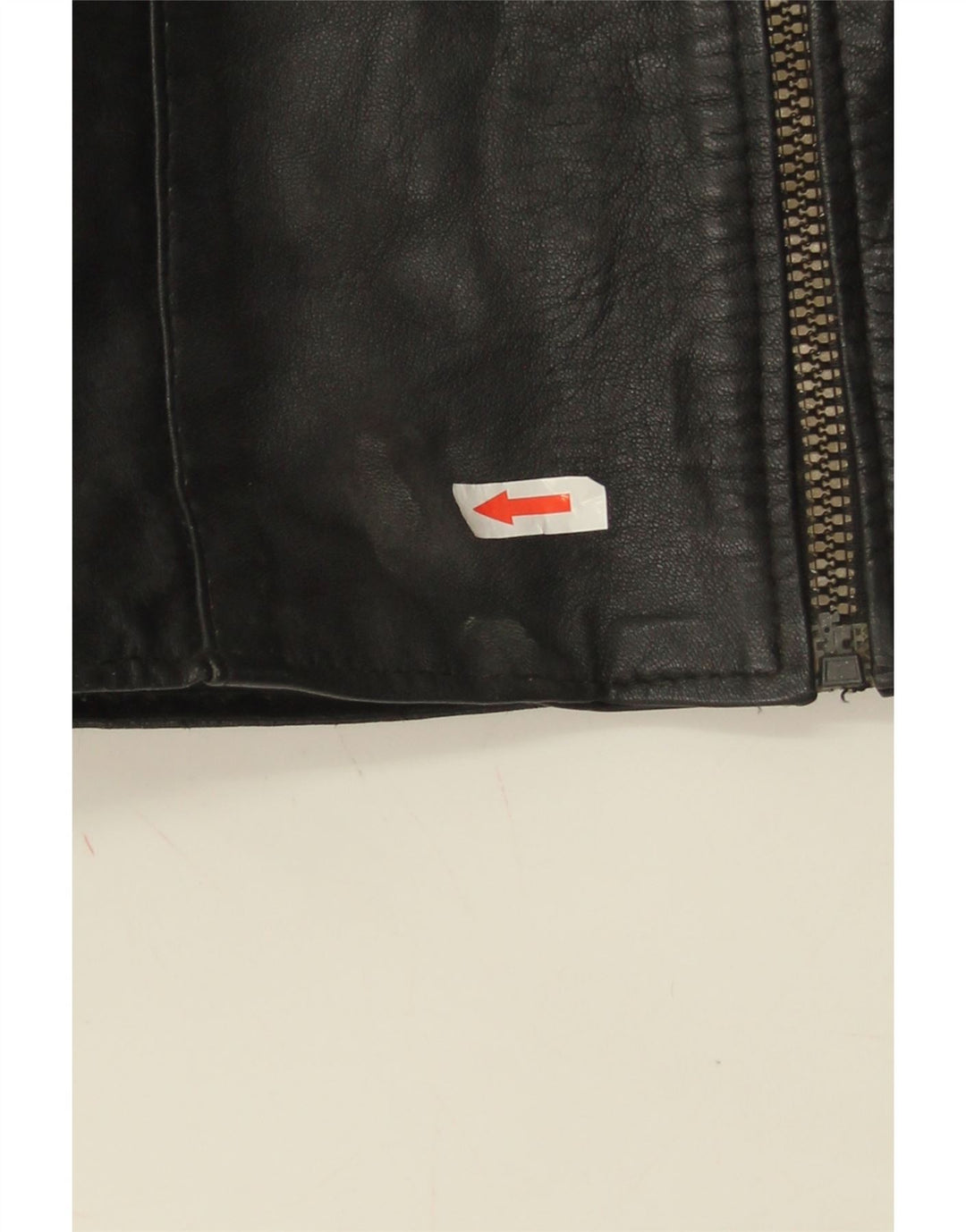 Vintage Damen Lederweste UK 10 Small Schwarz