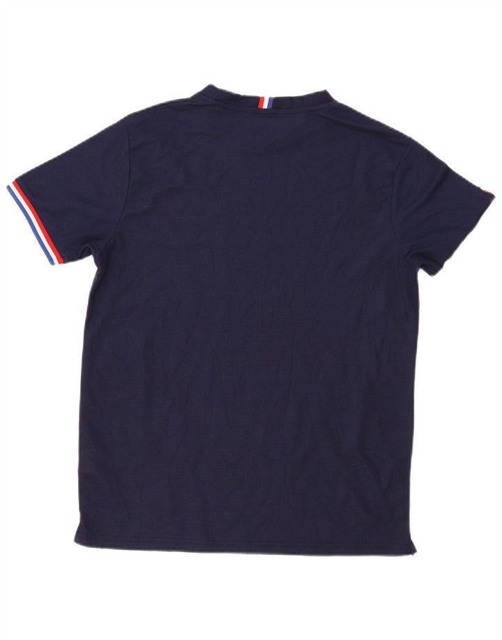 Fila Herren T-Shirt Top Small Marineblau Polyester