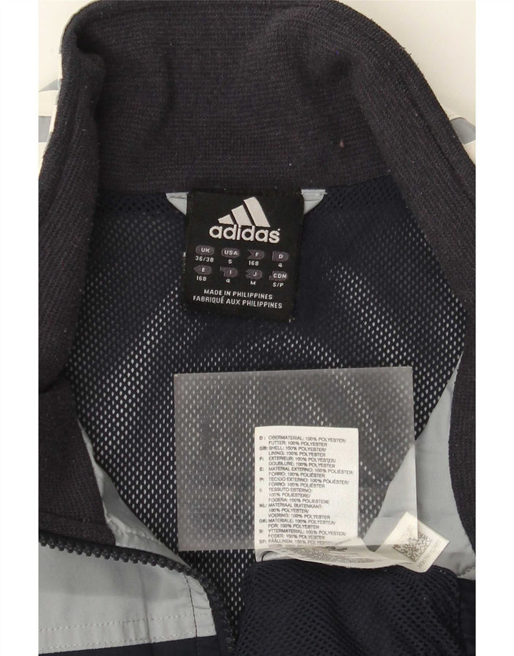 Adidas Herren-Trainingsanzugoberteil, UK-Größe 36/38, Größe S, Schwarz, Colourblock-Polyester