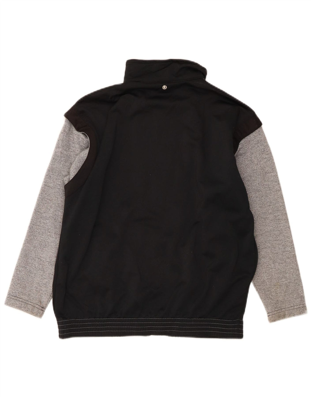 Champion Jungen-Trainingsanzug-Top-Jacke, 13–14 Jahre, schwarzes Farbblock-Polyester