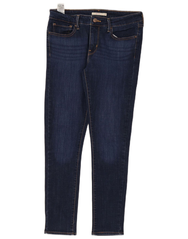 Levi's Damen 711 Skinny Jeans W29 L28 Marineblaue Baumwolle