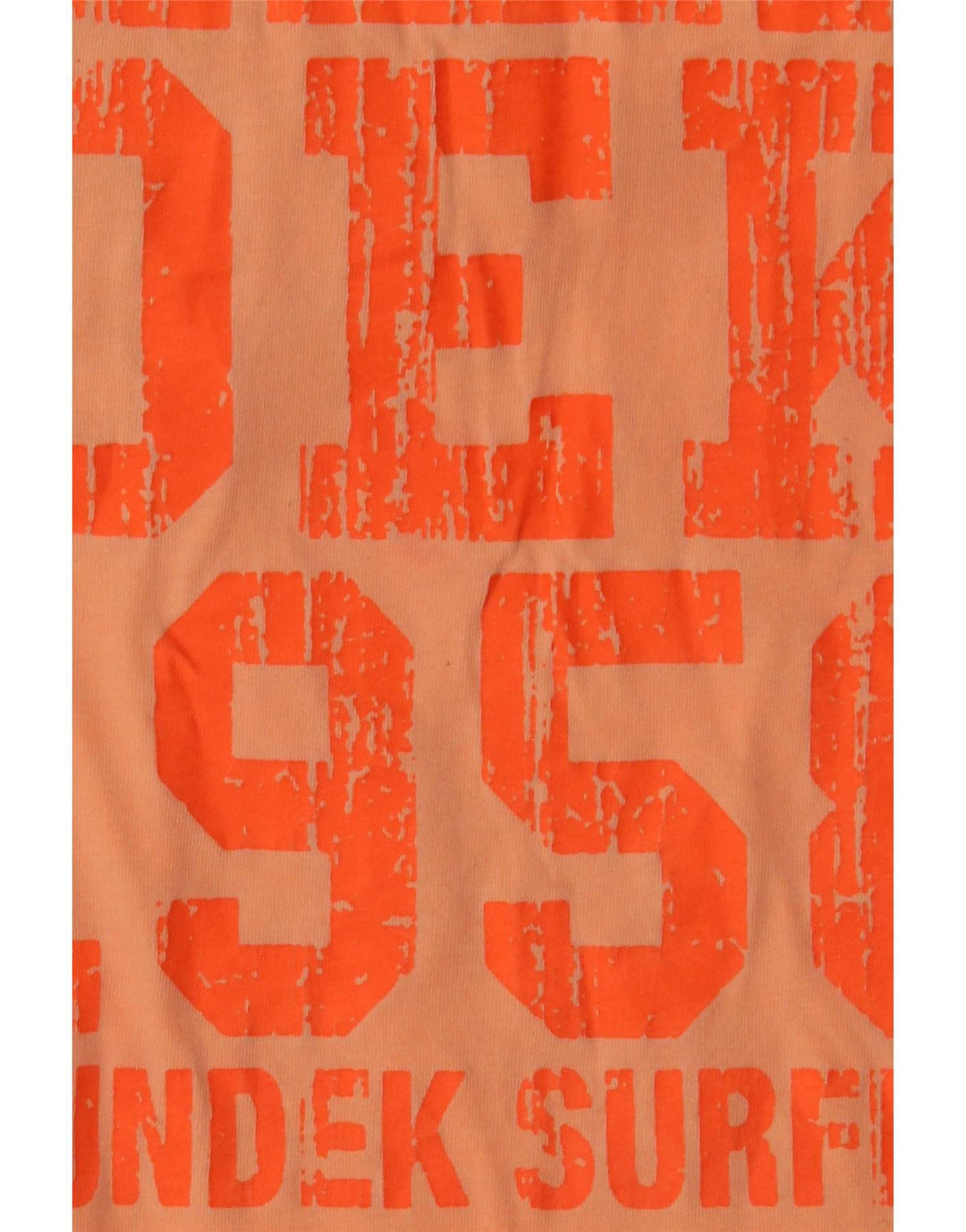 Sundek Herren-T-Shirt mit Grafik, Größe L, Orange, Baumwolle