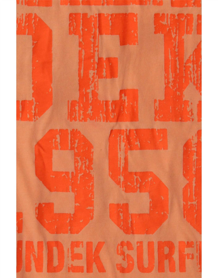 Sundek Herren-T-Shirt mit Grafik, Größe L, Orange, Baumwolle