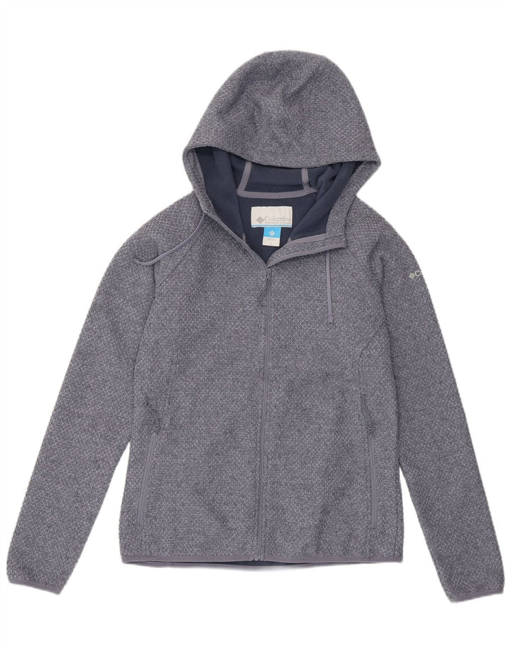 Columbia Damen-Kapuzenpullover mit Reißverschluss, UK 14, Mittelblau, Polyester