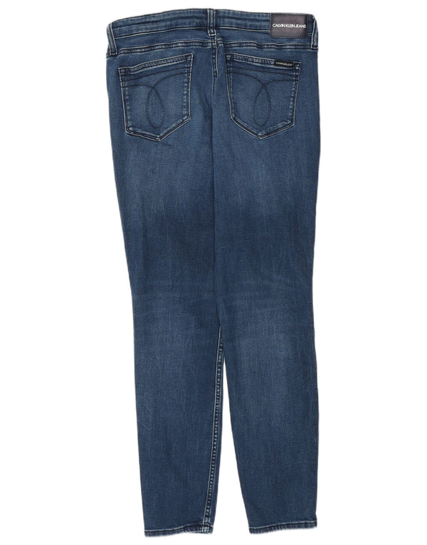 Calvin Klein Damen Skinny Jeans W30 L27 Marineblau