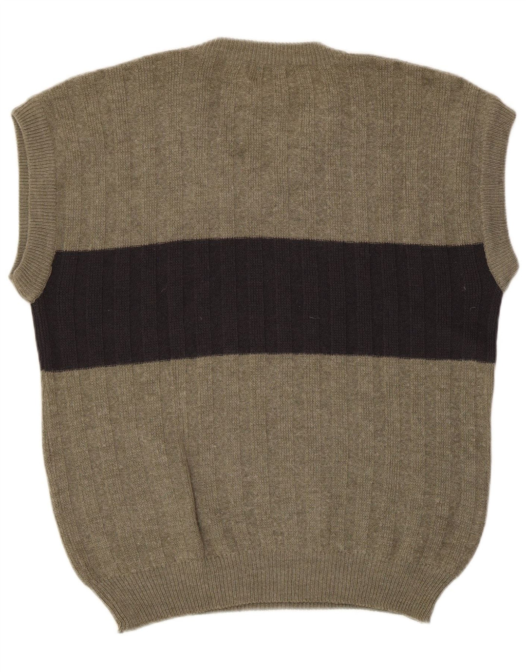 KIRKLAND Herren Weste Tank Top IT 52 Large Khaki Colourblock