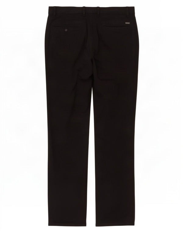 Hugo Boss Herren gerade Chinohose W38 L32 schwarze Baumwolle