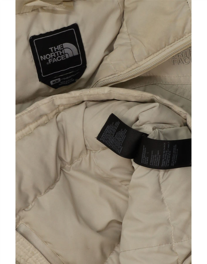THE NORTH FACE Wattierte Damenjacke mit Kapuze UK 14 Medium Off White