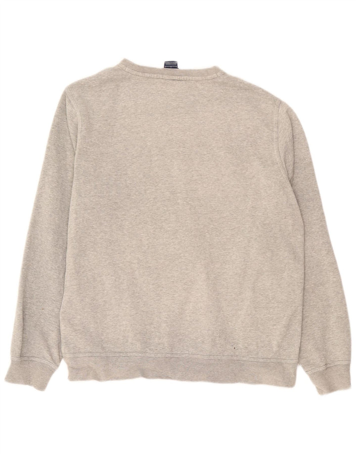 Nike Herren-Sweatshirt-Pullover, große grau gefleckte Baumwolle