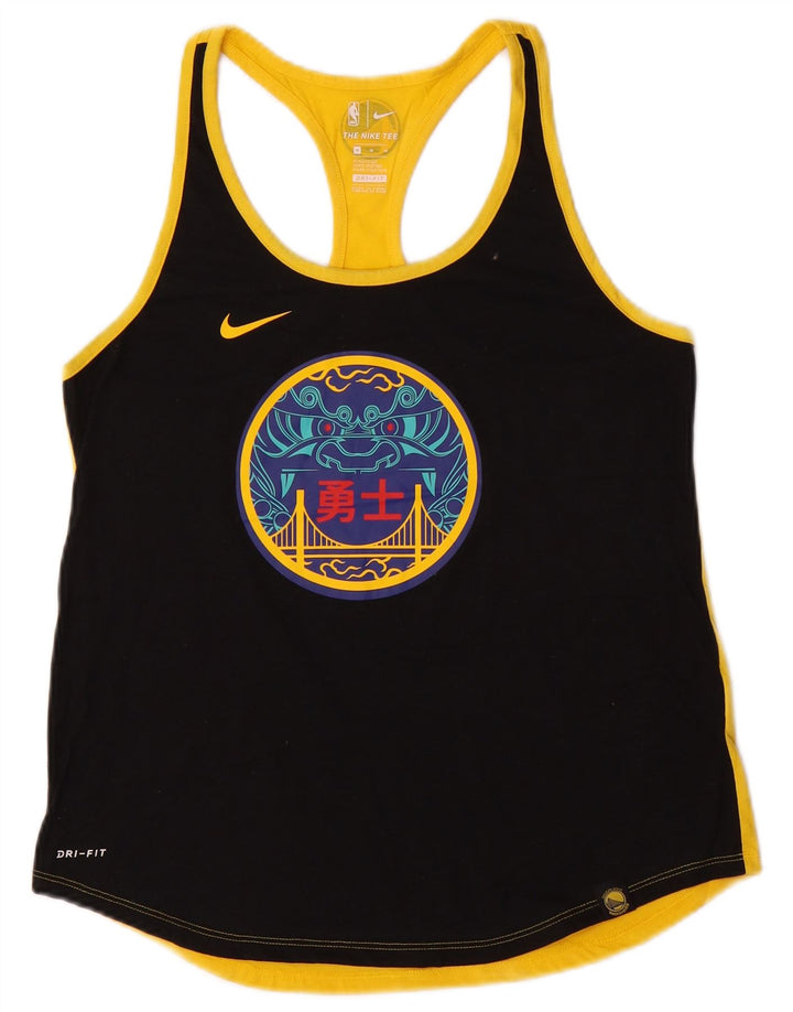 NIKE Damen Golden State Warriors Graphic Tank Top UK 12 Medium Schwarz