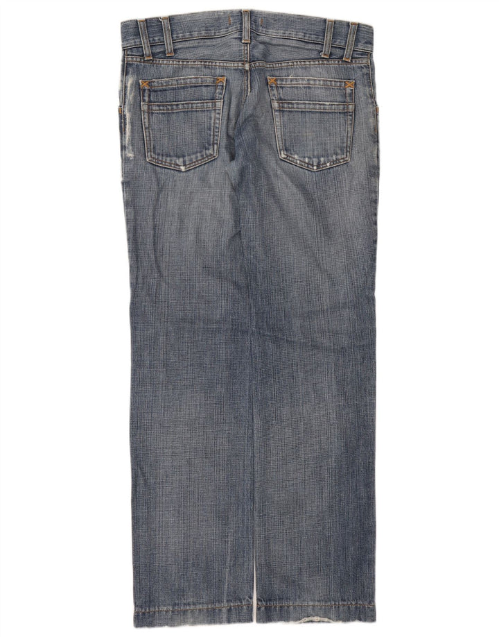 Dolce & Gabbana Herren Distressed Straight Jeans IT 48 Mittel W32 L33 Blau