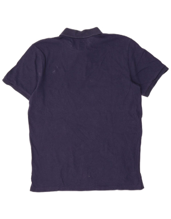 Gap Herren-Poloshirt aus mittlerer marineblauer Baumwolle