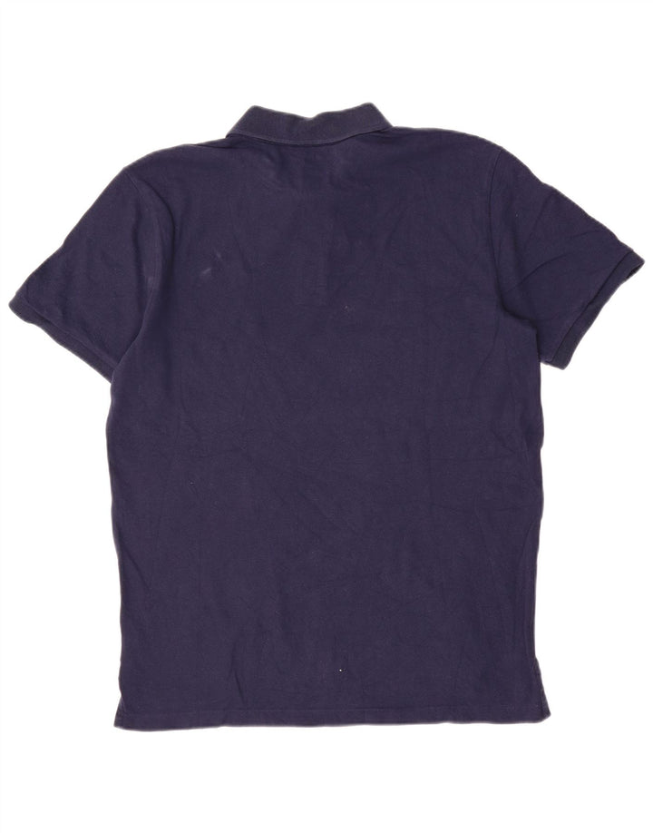 Gap Herren-Poloshirt aus mittlerer marineblauer Baumwolle