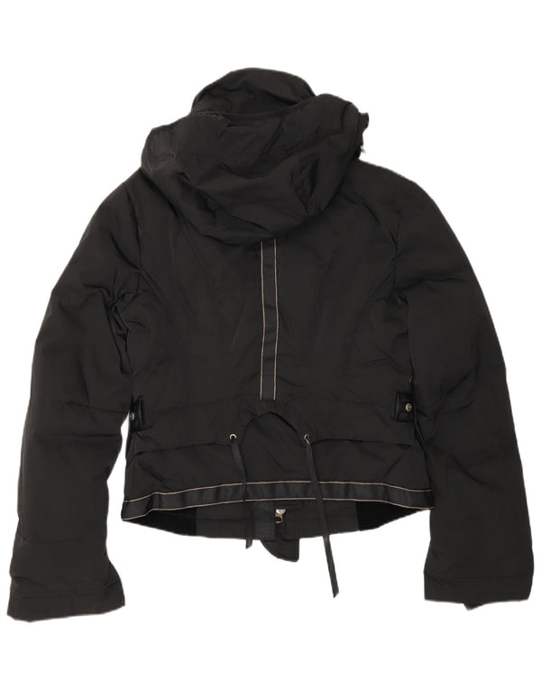 Marithe Francois Girbaud Wattierte Damenjacke mit Kapuze IT 42 Medium Schwarz