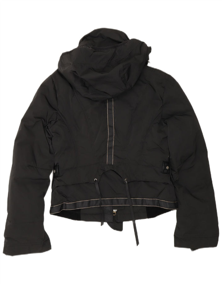 Marithe Francois Girbaud Wattierte Damenjacke mit Kapuze IT 42 Medium Schwarz
