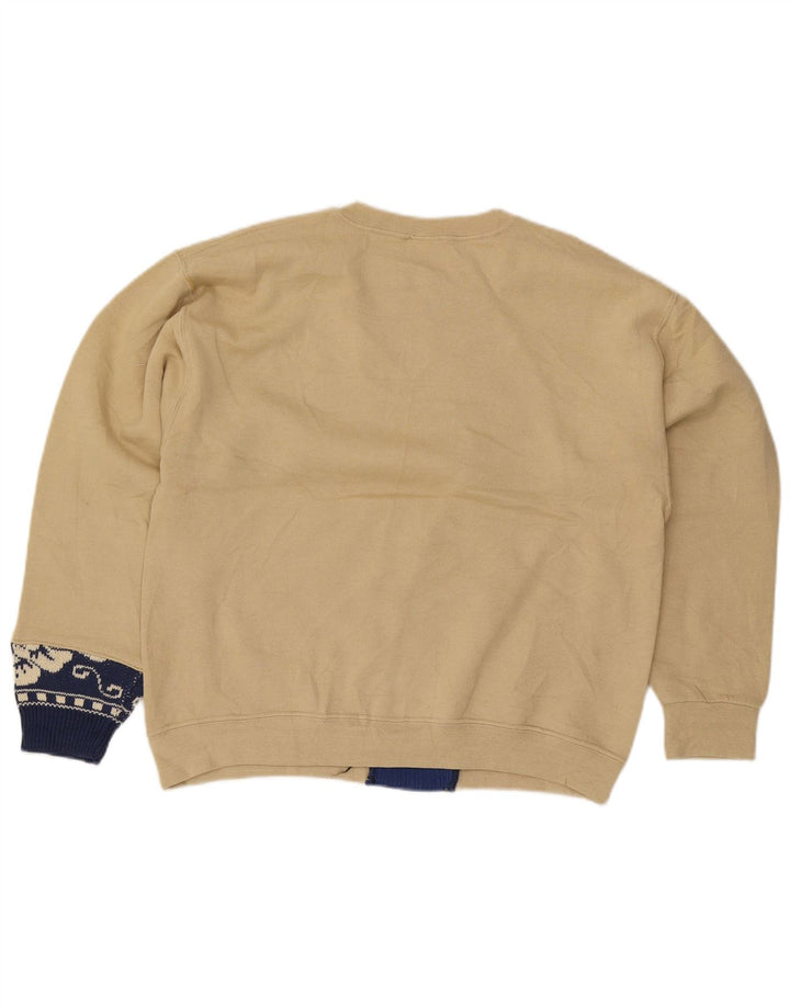 Russell Athletic Damen Dri-Power Sweatshirt Pullover UK 14 Medium Beige