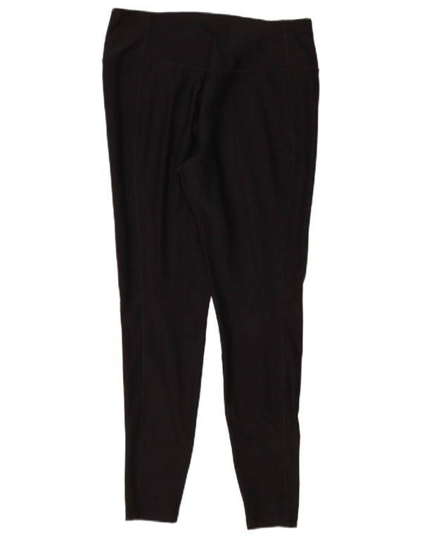 Nike Damen Dri Fit Leggings UK 14 Large Schwarz Polyester