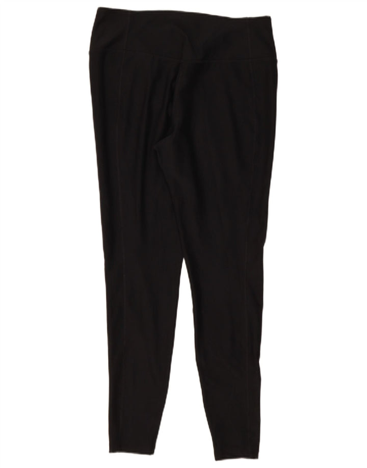 Nike Damen Dri Fit Leggings UK 14 Large Schwarz Polyester
