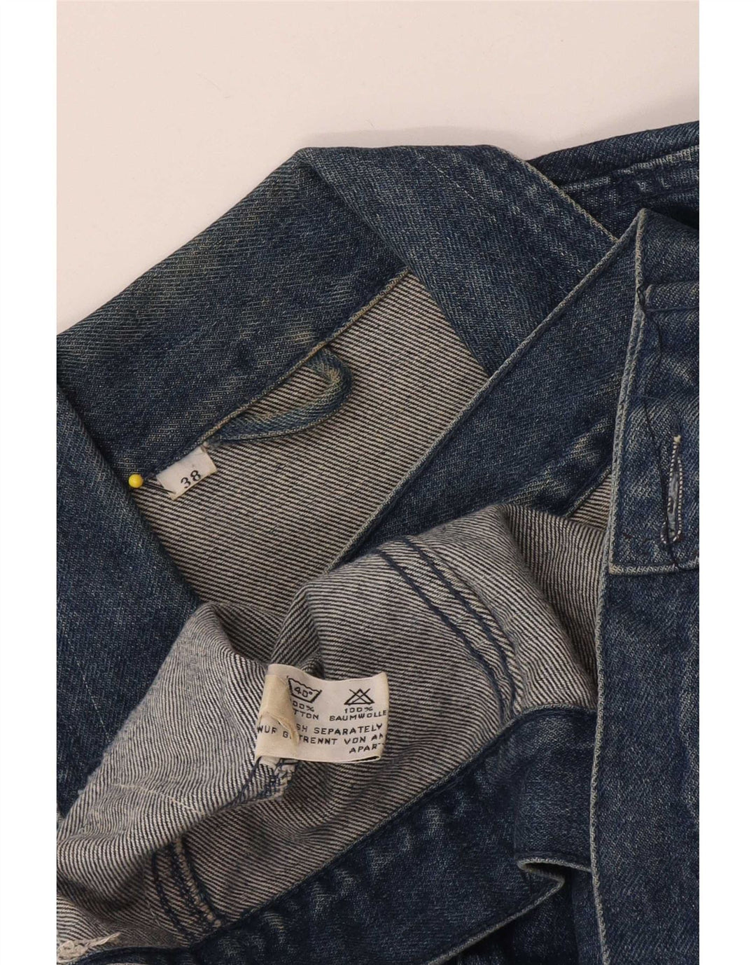 Esprit Herren Jeansjacke UK 38 Mittelblaue Baumwolle