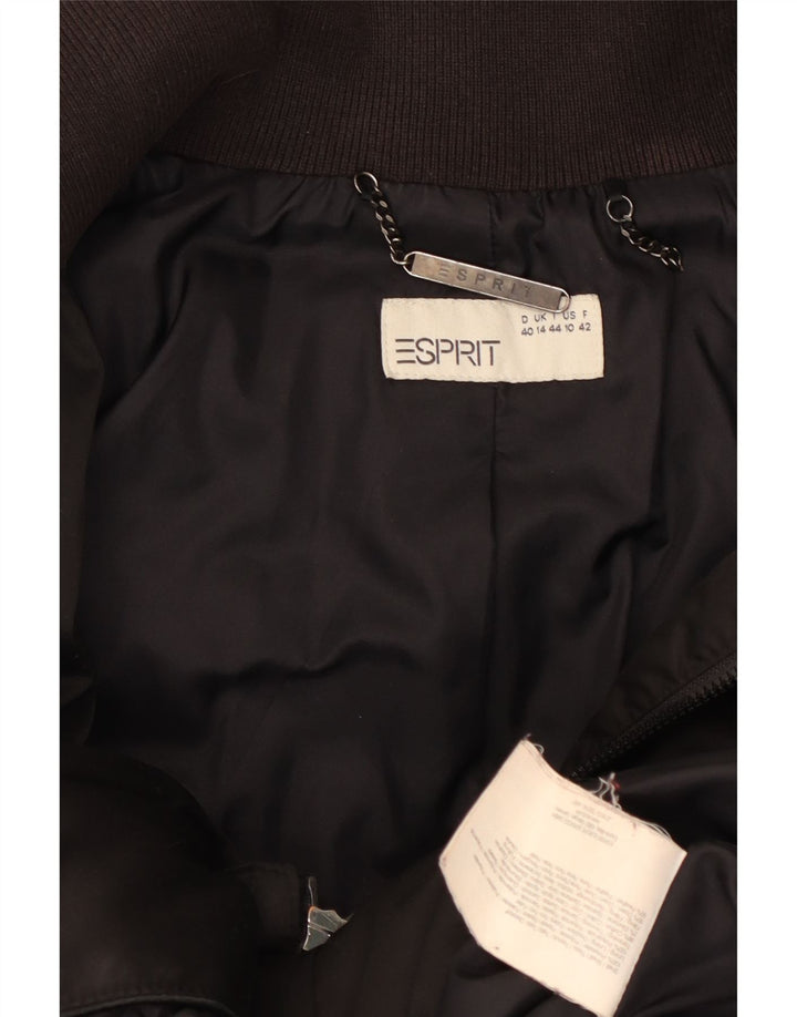 Esprit Damen Wattierter Mantel UK 14 Large Braun Polyester