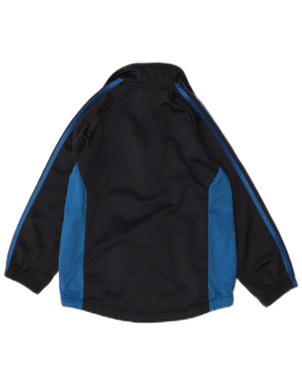 Adidas Jungen-Trainingsanzug-Top-Jacke, 5–6 Jahre, Schwarz, Farbblock