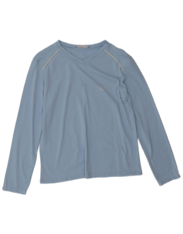 Sergio Tacchini Damen Top Langarm IT 48 XL Blau Polyamid
