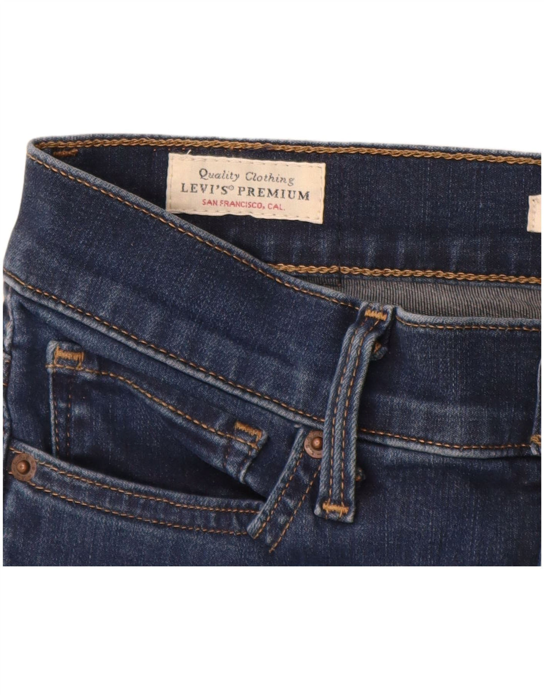LEVI'S Damen Skinny Jeans W27 L30 Blaue Baumwolle