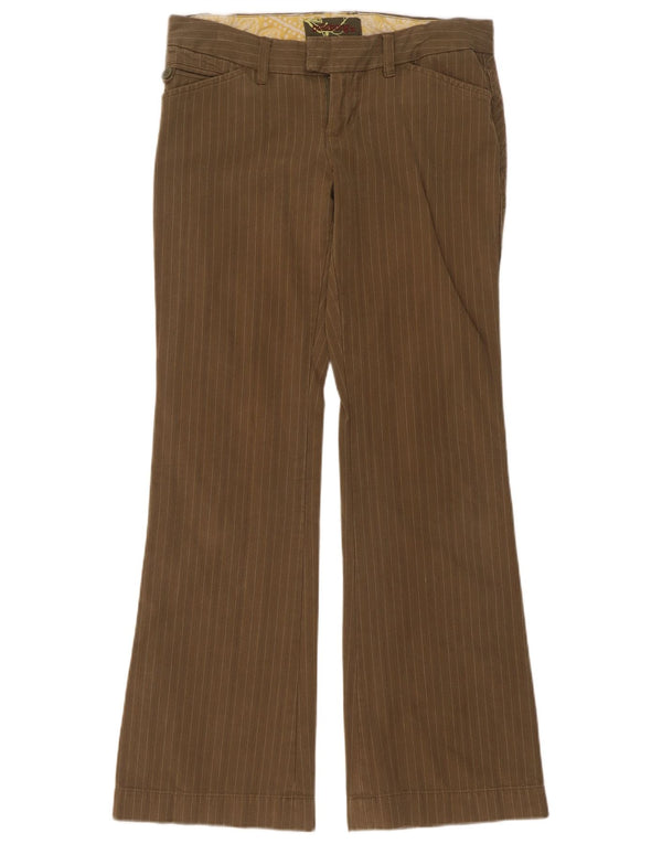 Billabong Damen Freizeithose US 7 Medium W32 L32 Khaki Nadelstreifen