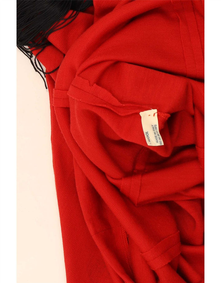 Avedon Damen Langarm-Etuikleid IT 44 Mittelrote Wolle