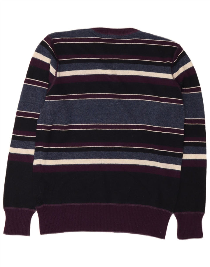 North Sails Herren-Pullover mit Rundhalsausschnitt, kleine, mehrfarbig gestreifte Wolle
