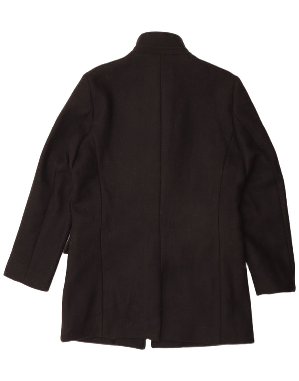 Selected Homme Herrenmantel UK 42 XL Schwarze Wolle