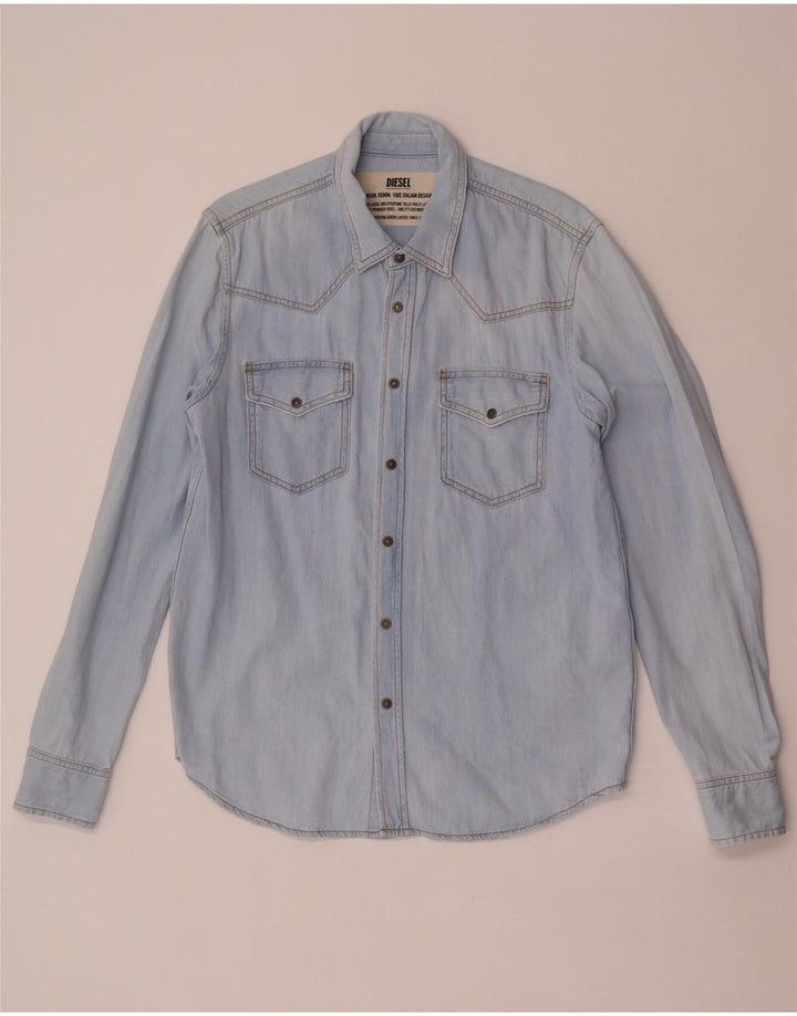 Diesel Herren-Jeanshemd, große blaue Baumwolle