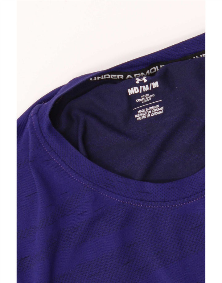 Under Armour Herren T-Shirt Top Medium Marineblau gestreift