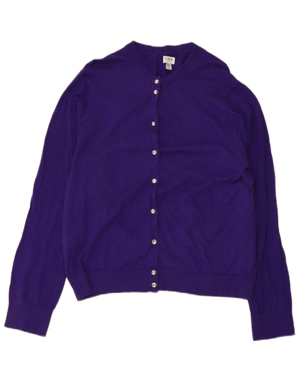 J. Crew Damen-Cardigan-Pullover UK 20 2XL Lila Baumwolle