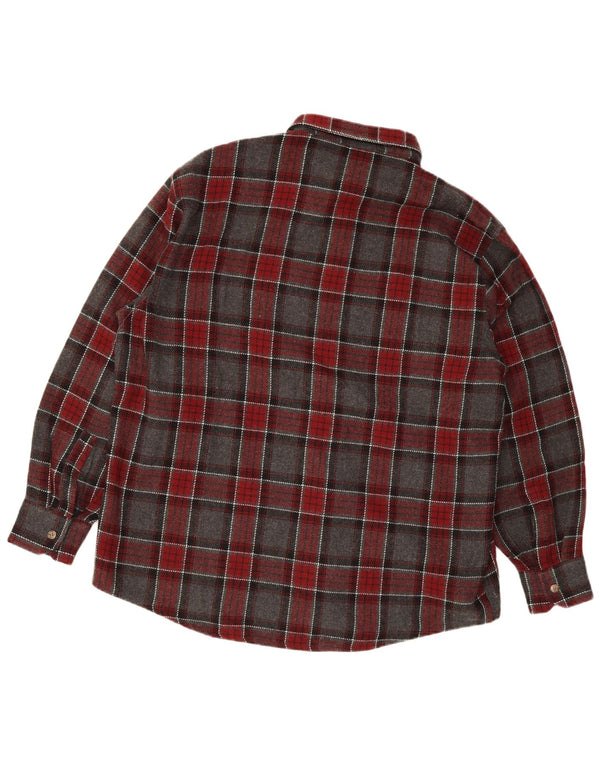 European Project Herren-Flanellhemd 2XL, grau kariert, Acryl