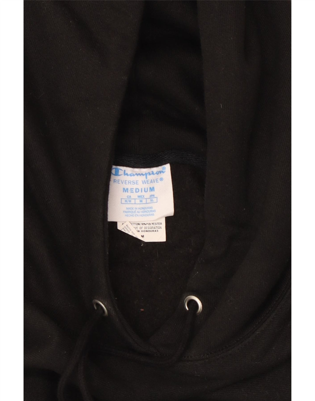 Champion Damen Kapuzenpullover UK 14 Mittelschwarze Baumwolle