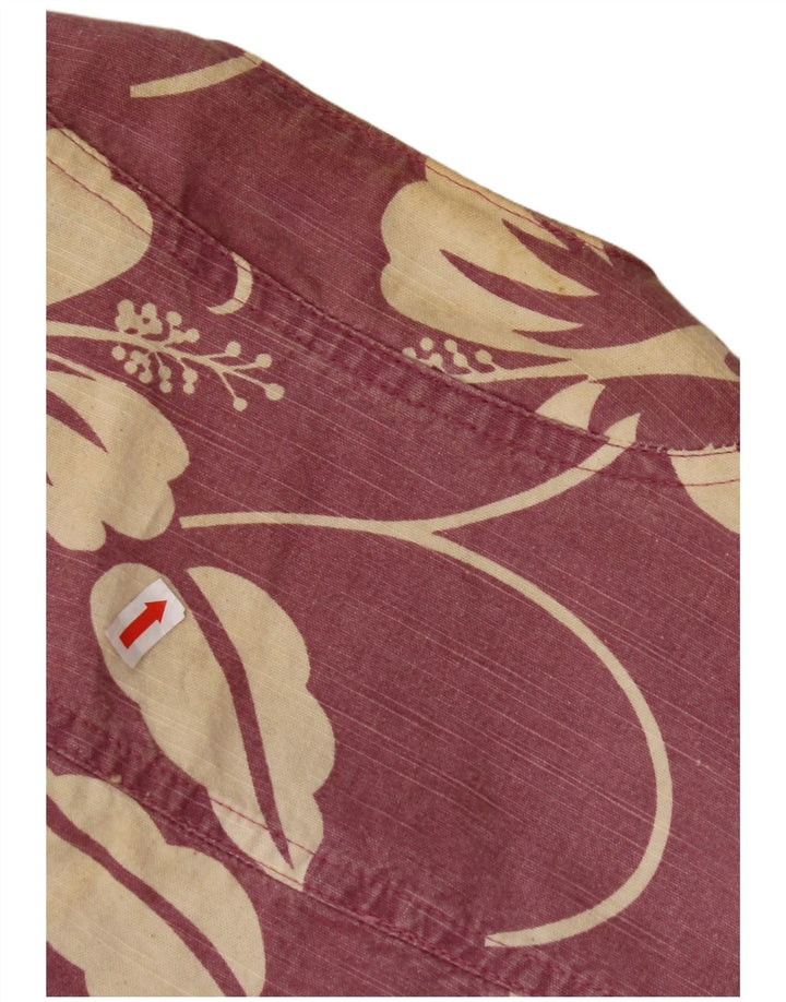 STREET ONE Damen Crop Jacke EU 36 Kleine rosa geblümte Baumwolle