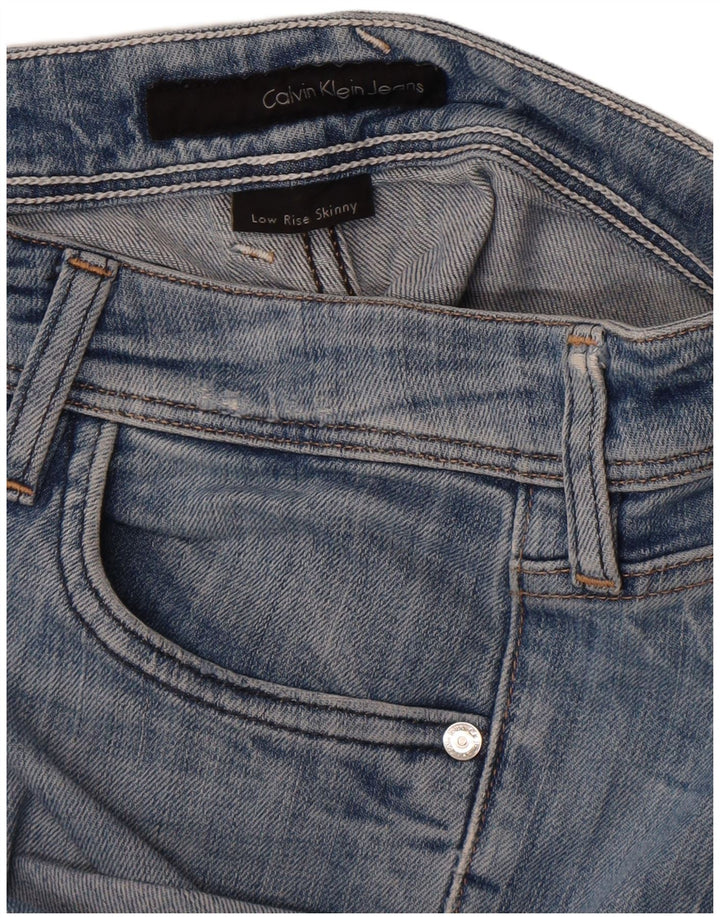 Calvin Klein Damen Skinny Jeans W30 L26 Blau