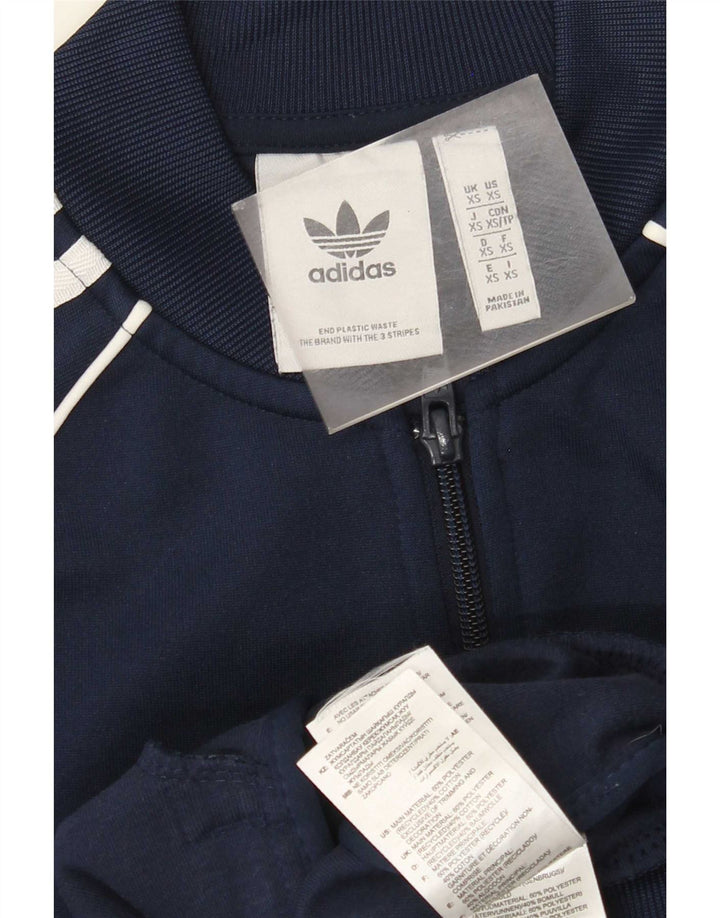 Adidas Herren Trainingsanzug Top Jacke XS Marineblau Polyester