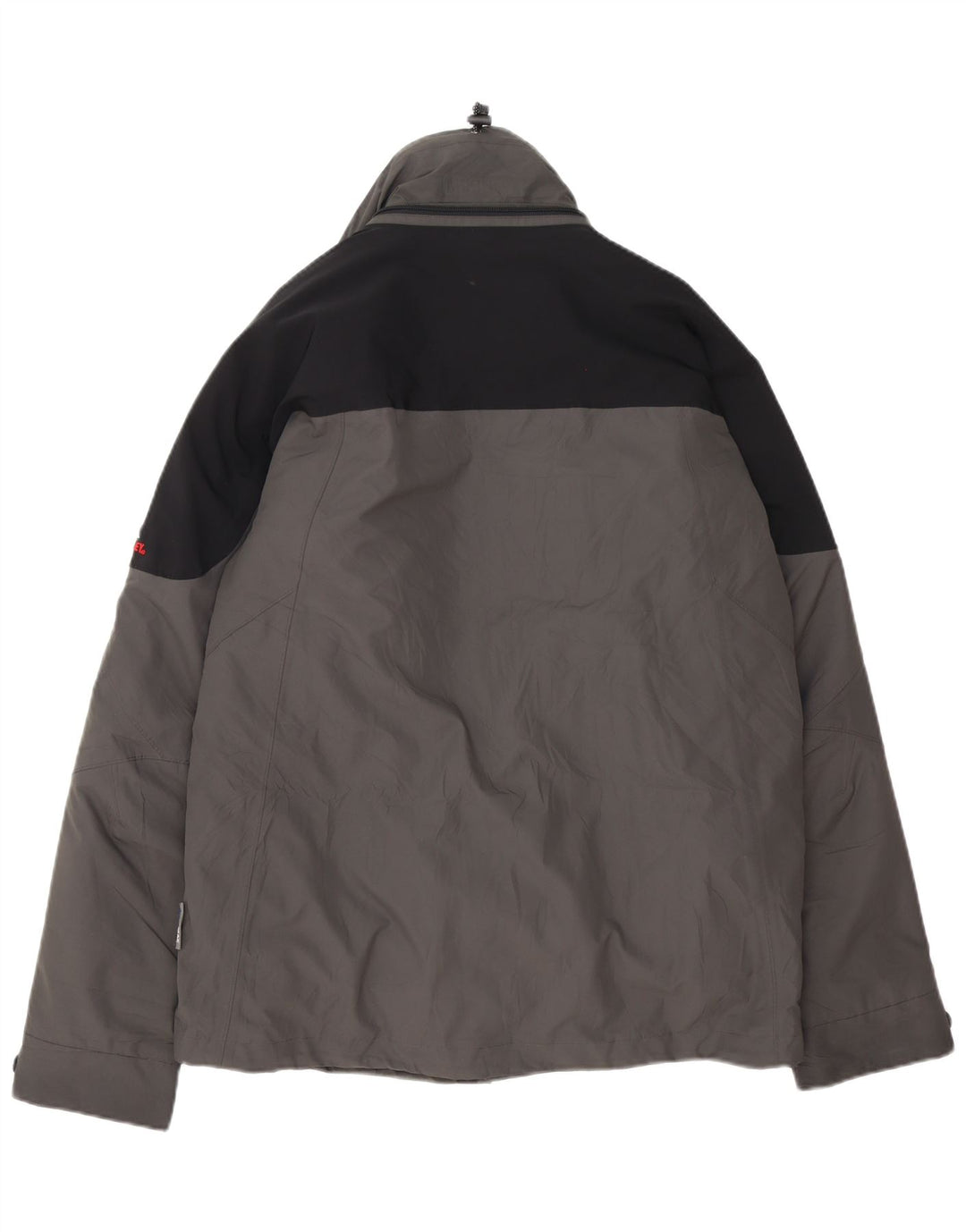 MC Kinley Herren-Windjacke mit Kapuze, UK 38, Mittelgrau, Farbblock