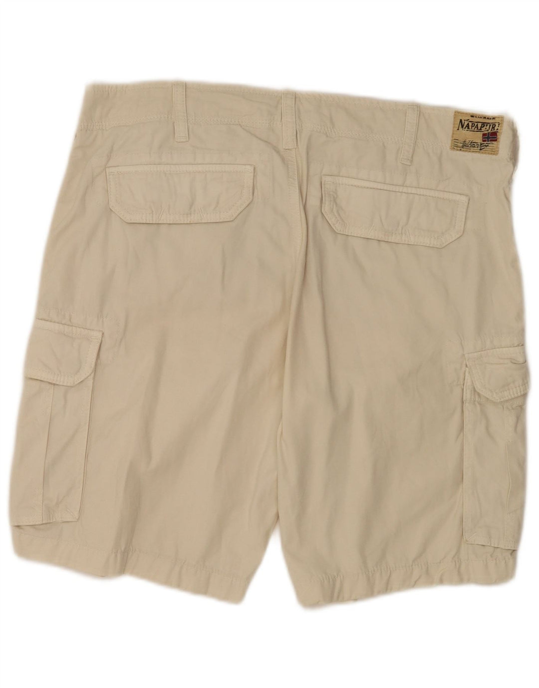 Napapijri Herren Cargoshorts W33 Mittelbeige Baumwolle