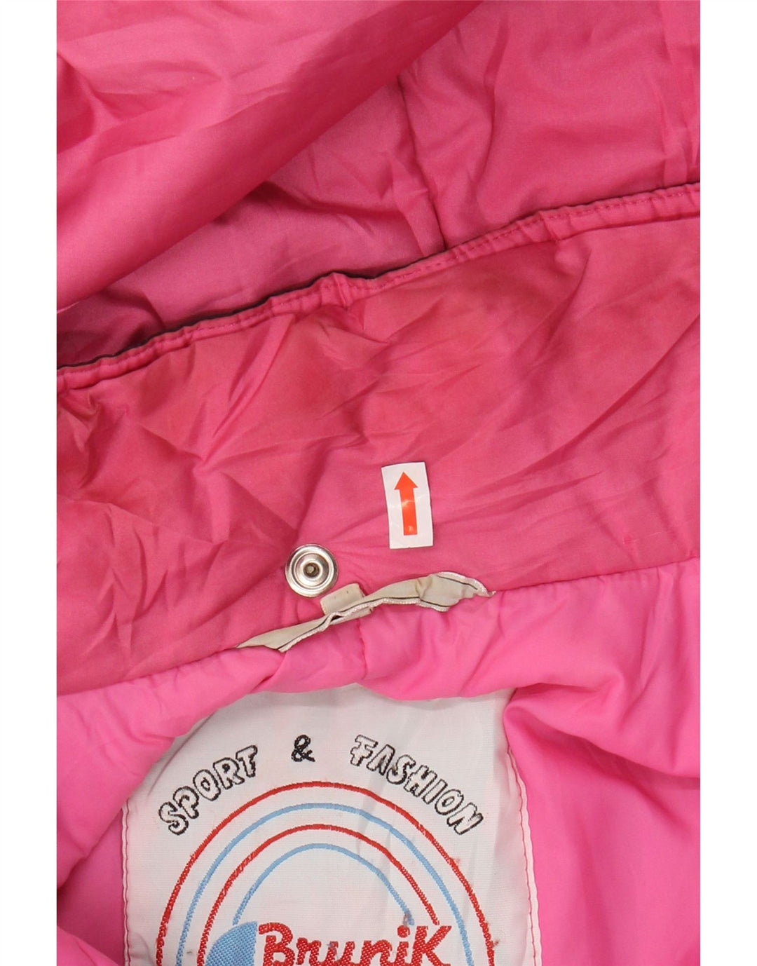 BRUNIK Damen Übergroße Windjacke mit Kapuze IT 42 Medium Schwarz