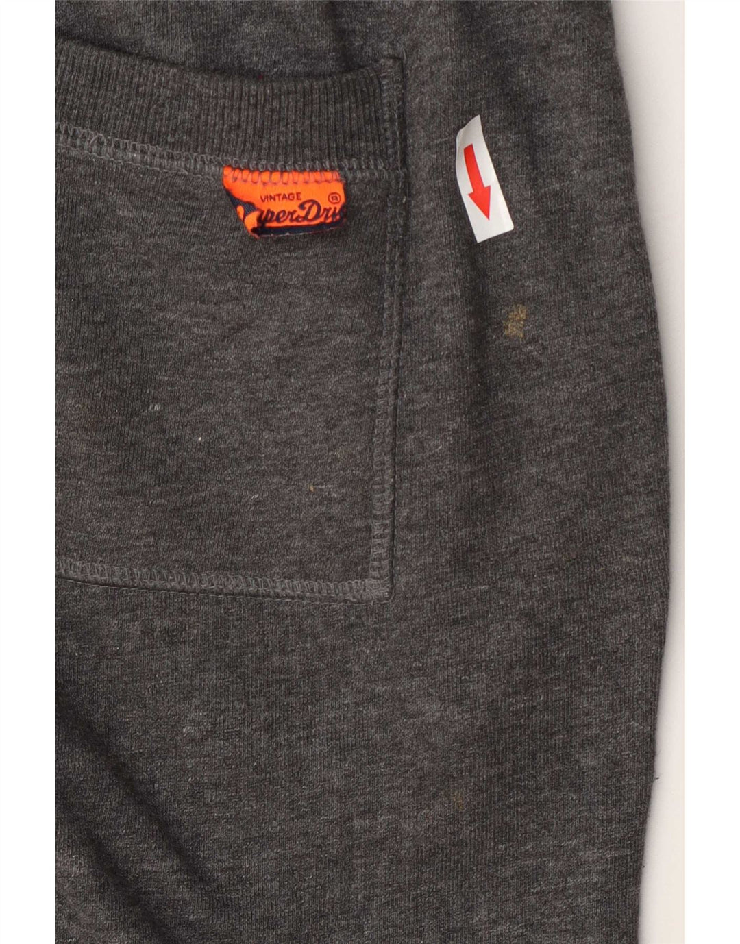 Superdry Herren-Sportshorts mit Grafik, Größe S, Grau, Baumwolle