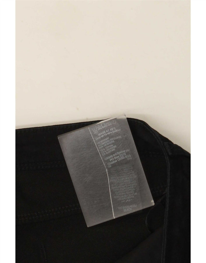 Marks & Spencer Damen Per Una Bootcut Jeans UK 14 Large W32 L30 Schwarz