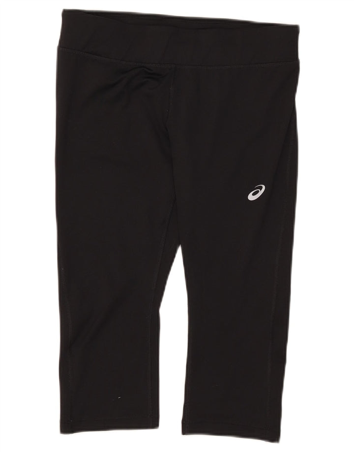 Asics Damen Capri-Leggings UK 12 Mittelschwarzes Polyester