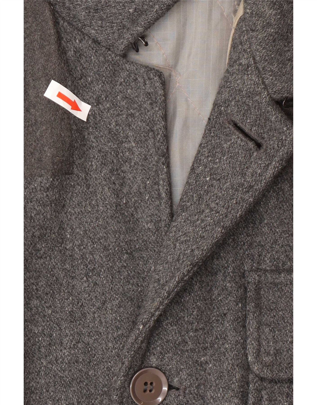 Levi's Herren-Windbreaker-Mantel mit 3 Knöpfen, UK 38, mittelgraue Wolle
