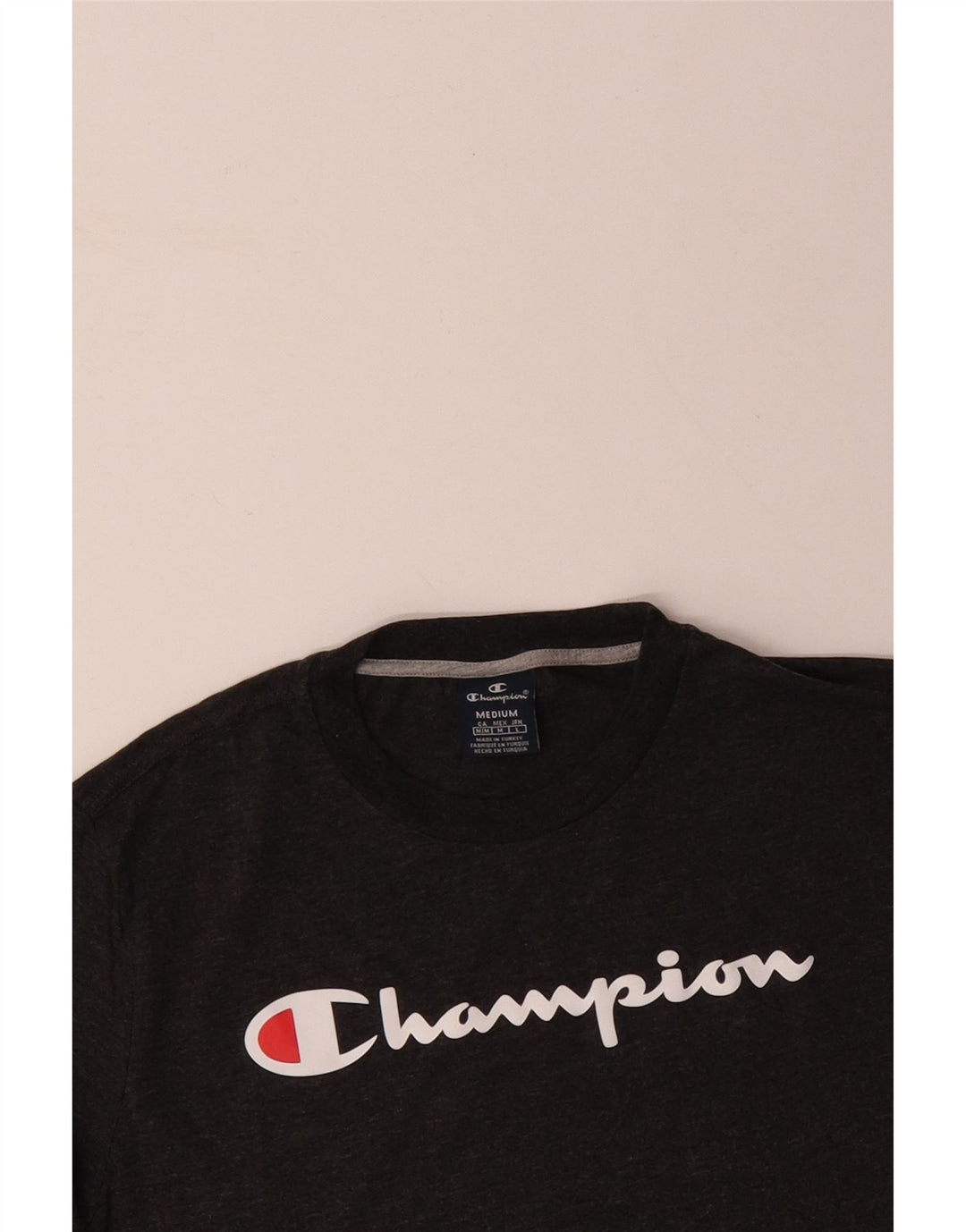 CHAMPION Herren-T-Shirt mit Grafik, mittelgroß, schwarz gefleckt