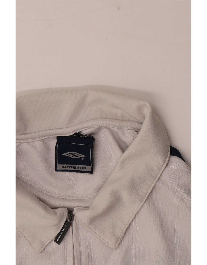 Umbro Herren-Poloshirt, Mittelweiß, Farbblock