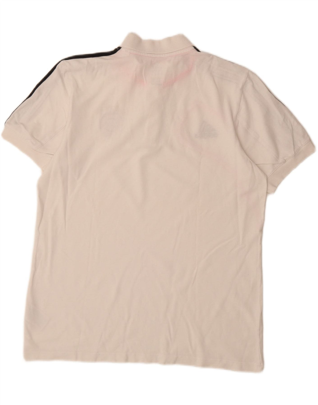 ADIDAS Herren FC Bayern München Poloshirt UK 44/46 Große weiße Baumwolle