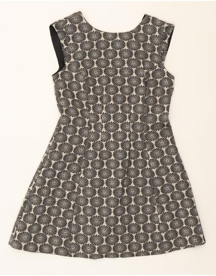 Oasis A-Linien-Kleid für Damen, Größe 44, mittelgroß, marineblau, geblümt, Baumwolle